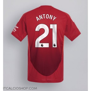 Manchester United Antony #21 Prima Maglia 2024-25 Manica Corta
